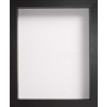 Radcliffe Black Wooden Deep 3D Box Frame A2, White Backing Board * Choice of Sizes* Fitted with Perspex