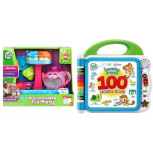 LeapFrog Musical Rainbow Party Toy & 100 Words Baby Book