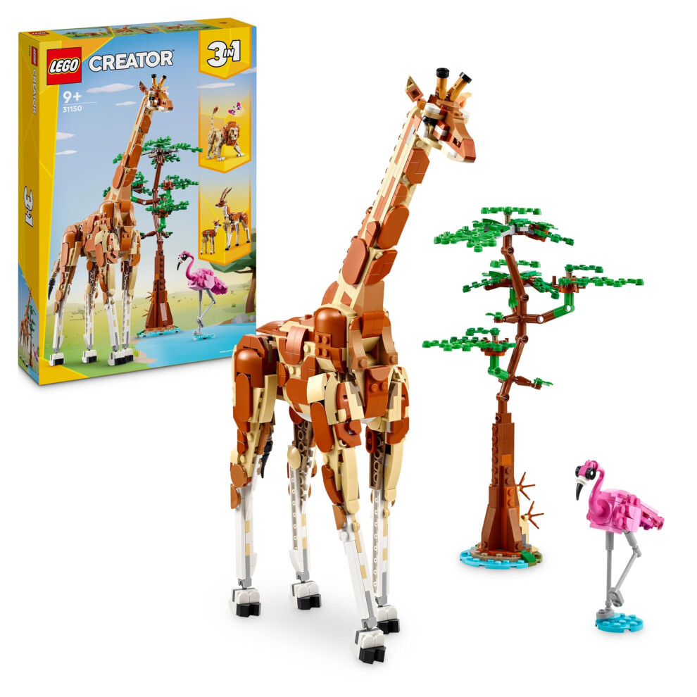 Lego Creator 3In1 Wild Safari Animals 31150 - Giraffe, Lion, Flamingo