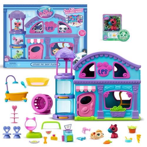 Littlest Pet Shop Littlest Pet Shop Series 2 Playset, 2 Pet Figures, 20 Accessories 1