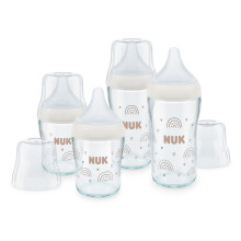 NUK Perfect Match Glass Bottles Set, 3+ Months, 4x120/230ml