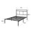 ZINUS Elias Single Bed Frame 190x90cm, Metal, Headboard, Black 3