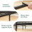 ZINUS Elias Single Bed Frame 190x90cm, Metal, Headboard, Black 8