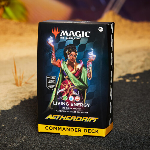 Magic: The Gathering Aetherdrift Commander Deck - Living Energy, Green/Blue/Red 2
