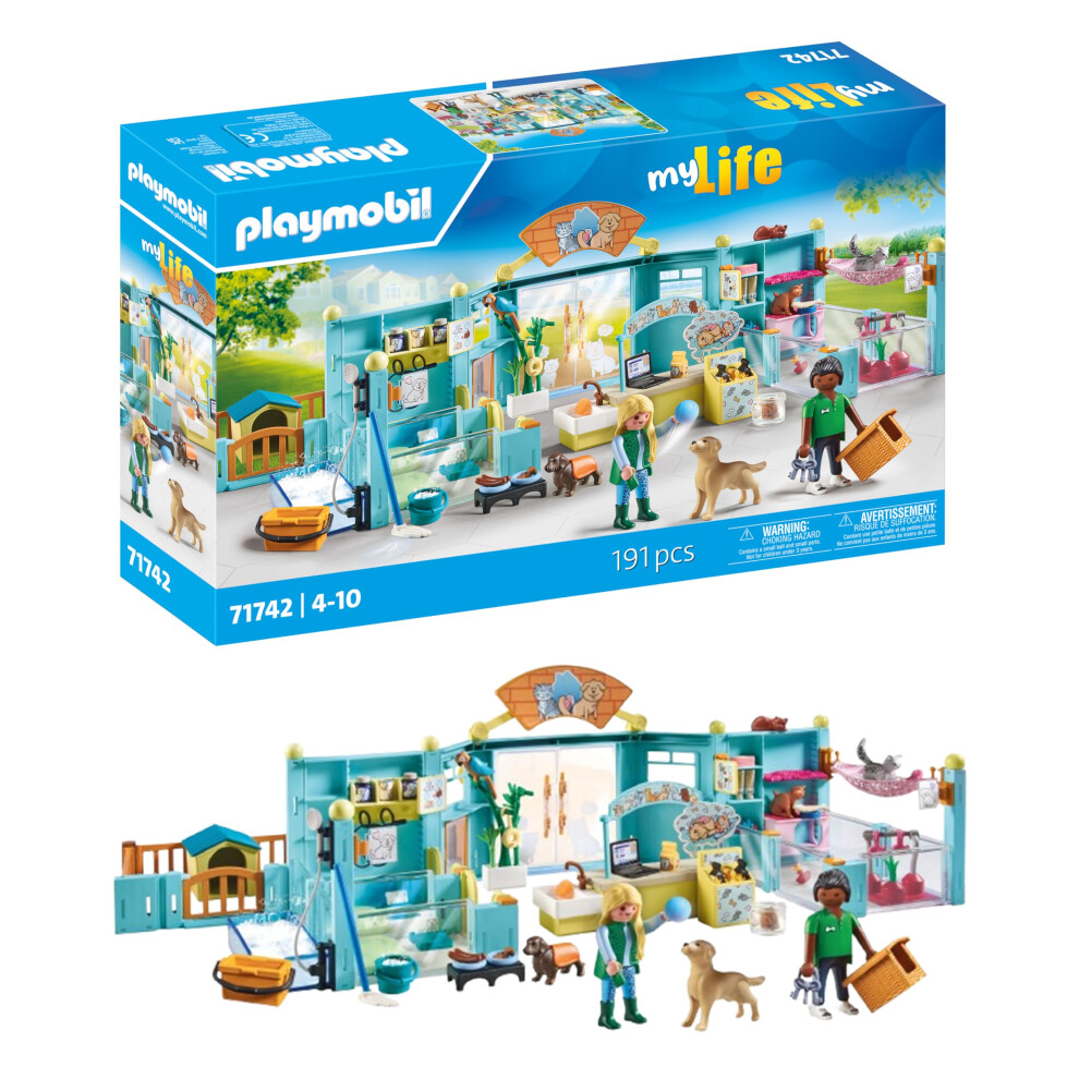 Playmobil | My Life | Animal Hotel | Animal Toy For Kids | Animal Figures Set | Toy For Children Aged 4+ | 71742