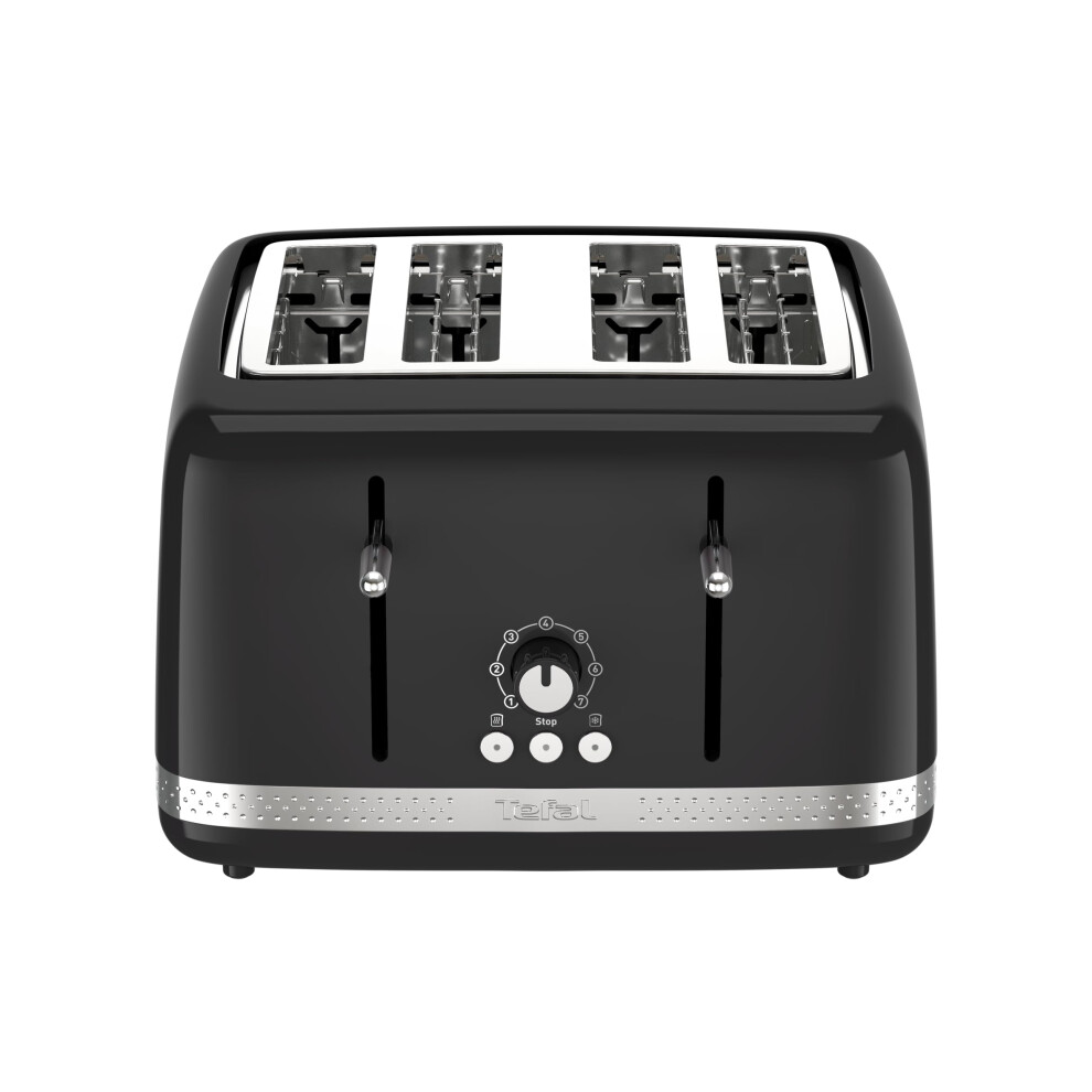 Tefal Soleil 4-Slice Toaster - 7 Browning Levels, Black