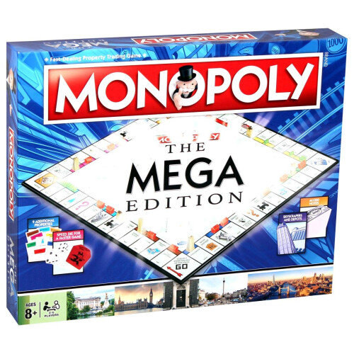 Winning Moves Mega Monopoly - 12 Extra Spaces, Skyscrapers 1