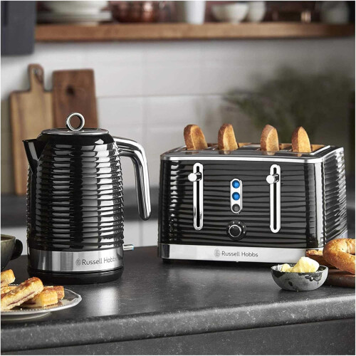 Russell Hobbs Russell Hobbs Inspire 4 Slice Toaster - Extra Wide Slots - Black 2
