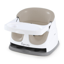 Ingenuity Baby Base 2-in-1 Seat, Cashmere, Booster, 6 Months+