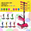 Hurtle 6 Wheel Scooter for Kids, Adjustable, Flashing Wheels 8