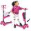 Hurtle 6 Wheel Scooter for Kids, Adjustable, Flashing Wheels 1