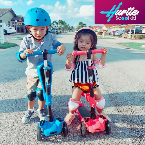 Hurtle 6 Wheel Scooter for Kids, Adjustable, Flashing Wheels 2