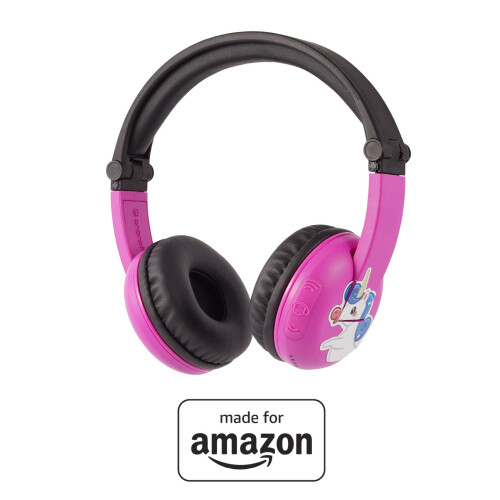 Made for Amazon, Bluetooth BuddyPhones | Play Time in Pink, ages 3–7 1