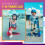 3 Wheel Scooter for Kids, Adjustable, Flashing Wheels 4
