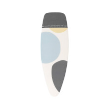 Brabantia 8mm Thick Underlay Ironing Board Cover with Parking Zone (D Board/Spring Bubbles) Heat-Resistant, Non-Slip, Cord Fastener
