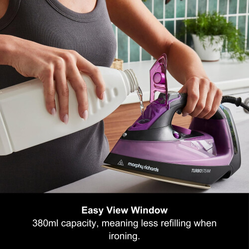 Morphy Richards Morphy Richards Turbosteam Iron, Ceramic Soleplate, 170g Boost, 380ml Tank 2