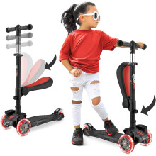 Hurtle 10 Wheel Scooter, Adjustable Height, Flashing Lights