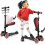 Hurtle 10 Wheel Scooter, Adjustable Height, Flashing Lights 2