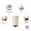 Brabantia Brabantia NewIcon Pedal Bin 12L, Soft Close - Soft Beige 3