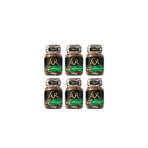 L'OR L'OR Decaff Instant Coffee 100g (Pack of 6 Jars, Total 600g) 1