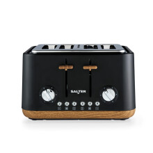 Salter Toronto 4-Slice Toaster, Wide Slots, 6 Browning Levels