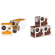Nescafe Dolce Gusto Latte Macchiato Coffee Pods (Pack of 3, Total 90 Capsules) & Nescafé Dolce Gusto Chococino Coffee Pods (Pack of 3, 48 Capsules)