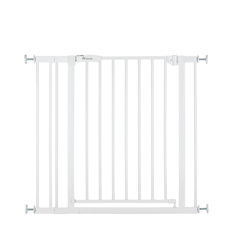 hauck Open N Stop 2 Set w/ 9cm Extension, White - Baby Gate 84-89cm