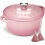 Overmont 26cm/5.2L Enamelled Cast Iron Casserole Pot - Pink 2