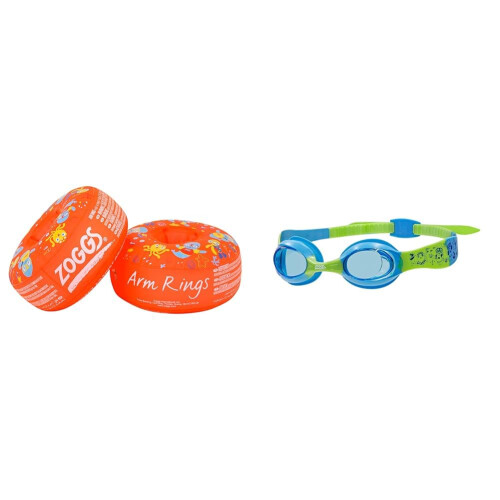 Zoggs Zoggs Arm Rings & Little Twist Goggles Set 1