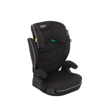 Graco Logico L i-Size R129 Highback Booster car seat with cupholders, Suitable from 100-150cm (Approx. 3.5 to 12 Years), Black Fashion