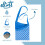 Elliott Peg Bag - Blue/White Polkadot, Shoulder Strap, 72-108 Pegs 3
