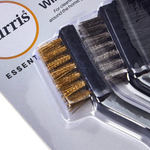 Harris Harris Essentials Mini Wire Brush 3 Pack, Nylon, Steel & Brass 1