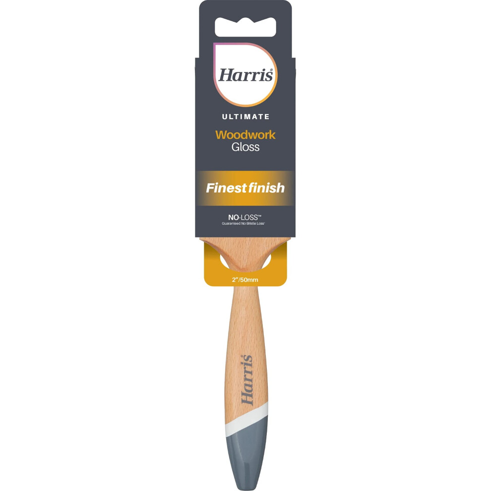 Harris Ultimate Woodworks Gloss Triangular No Loss Paint Brush, 2in