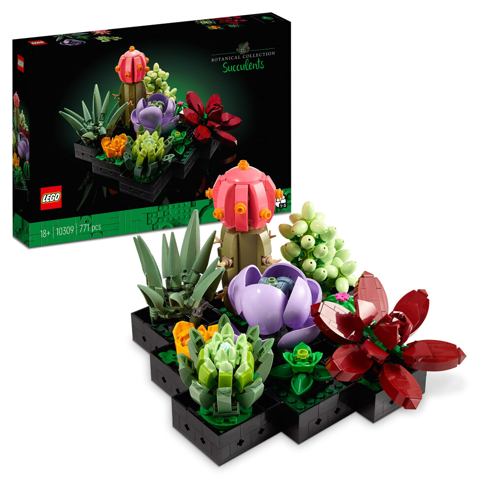 Lego Botanicals Succulents 10309, 9 Artificial Plants