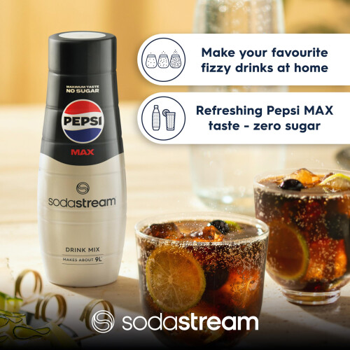 SodaStream Flavours Pepsi Max Syrup, 6 x 440ml, Zero Sugar 2