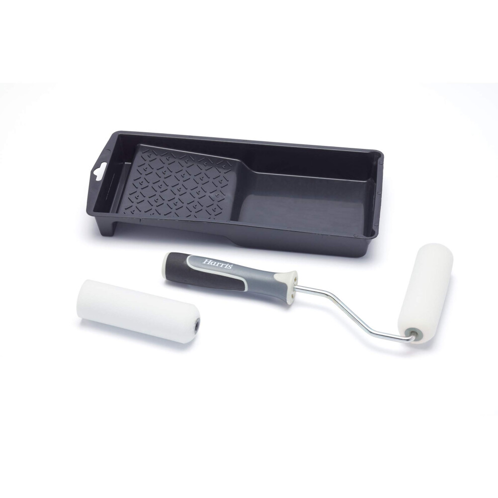 Harris 103022202 Ultimate Woodwork Mini Gloss Roller Set with Tray and Frame, 4"-image-OPC-PHTM89B-NEW