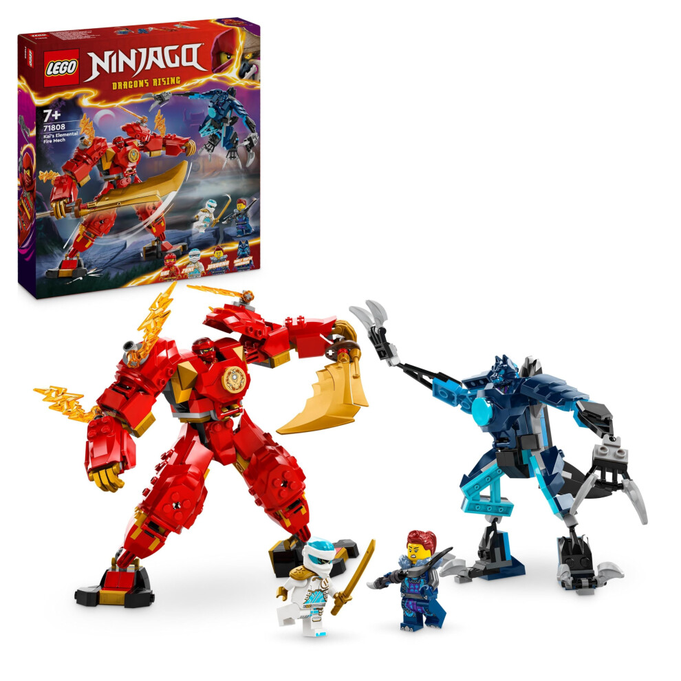 New Lego Boys Ninjago Kai's Fire Mech: Kai, Zane, 71808