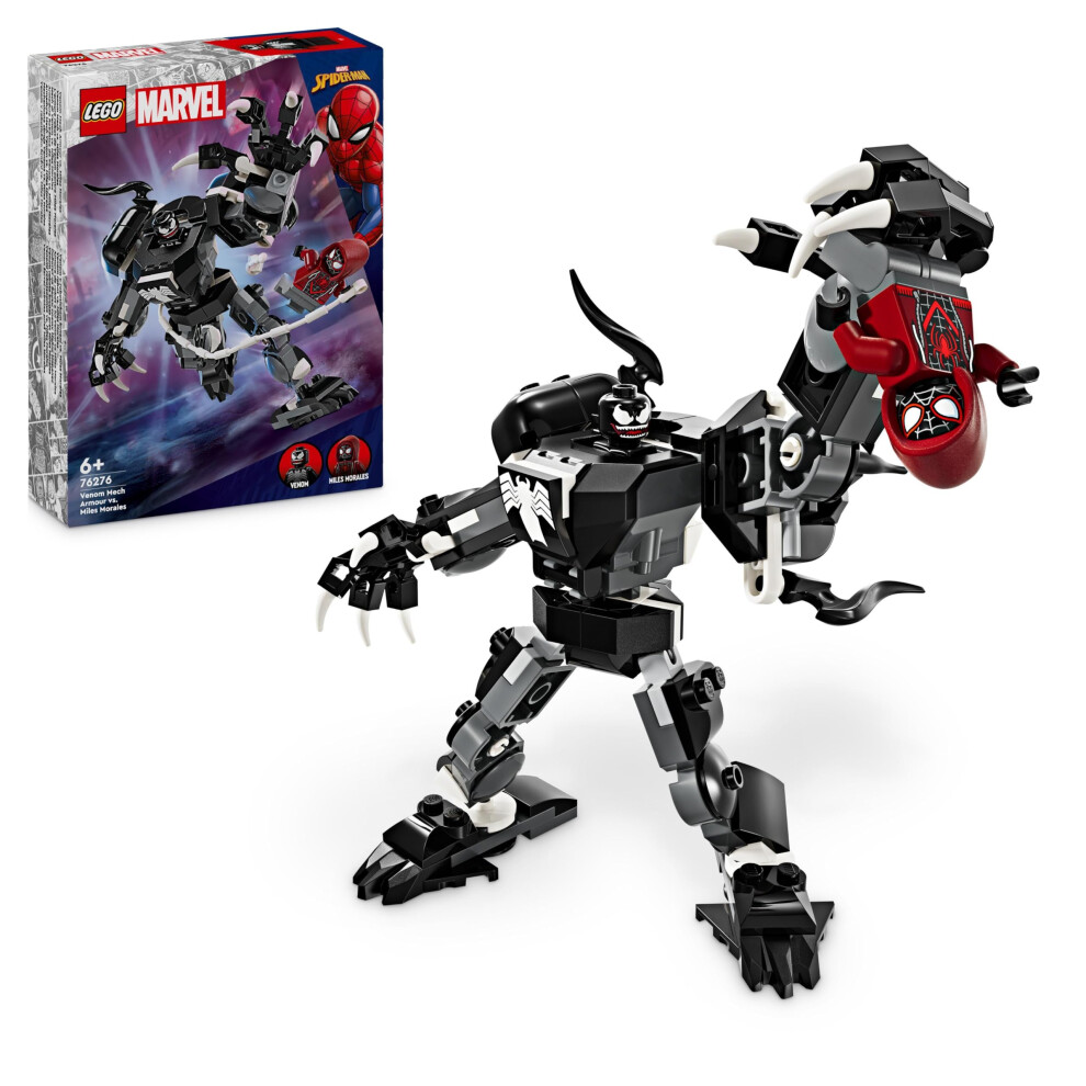 Lego Marvel Venom Mech Armour Vs. Miles Morales 76276