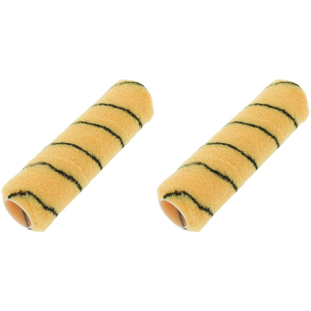 Photos - Putty Knife / Painting Tool Coral 41452 Max Coat Paint Roller Cover Walls Ceilings Medium Pile Woven Sleeve Fabric Emulsion Trade Tiger Stripe 9 inch 1. 