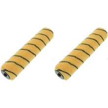 Coral 41454 Max Coat Paint Roller Cover Walls Ceilings Medium Pile Woven Sleeve Fabric Emulsion Trade Tiger Stripe 12 inch (Pack of 2)