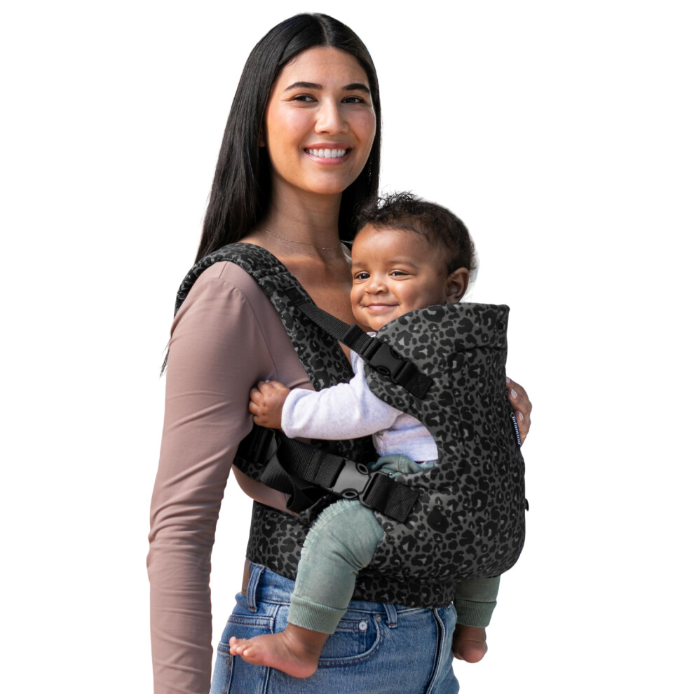 Infantino Flip Advanced 4-in-1 Baby Carrier, Grey Leopard, 3.6-14.5 kg