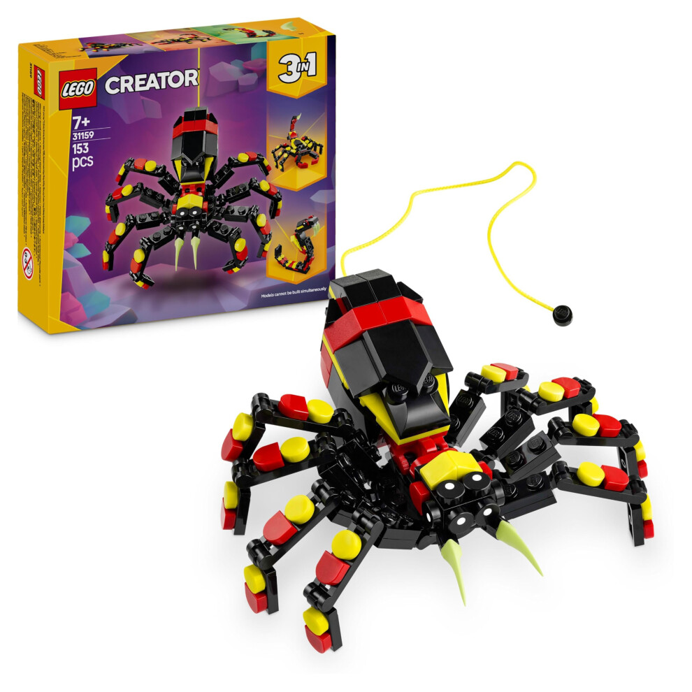 Lego Creator 3In1 Wild Animals: Spider - Transforms Into Scorpion/Snake 31159