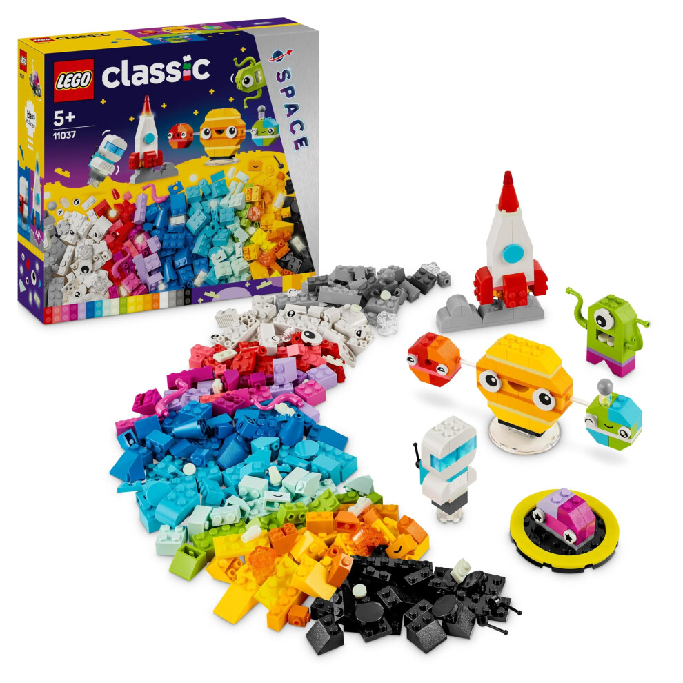 Lego Classic Planets Brick Box: Rocket, Astronaut, Alien Figures 11037