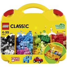 LEGO 10713 Classic Creative Suitcase, Toy Storage Case with Fun Colourful Building Bricks, Gifts for 4 plus Year old Kids, Boys & Girls