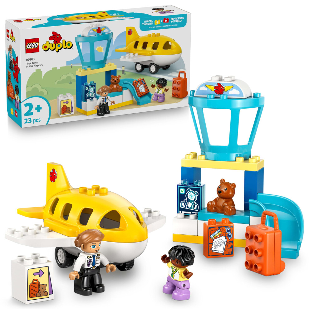 Lego Duplo First Time At The Airport, Plane, 2 Figures, 10443