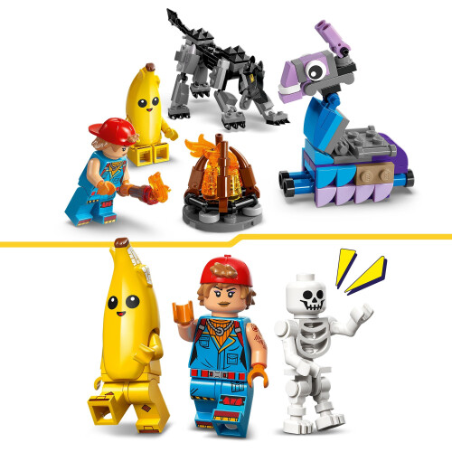 LEGO LEGO Fortnite Peely's Camp: Wolf, Llama Figures, 77075 2