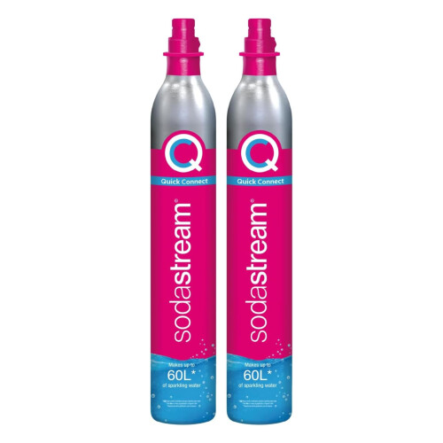 SodaStream SodaStream 2x CO2 Cylinder, Quick Connect, 60L