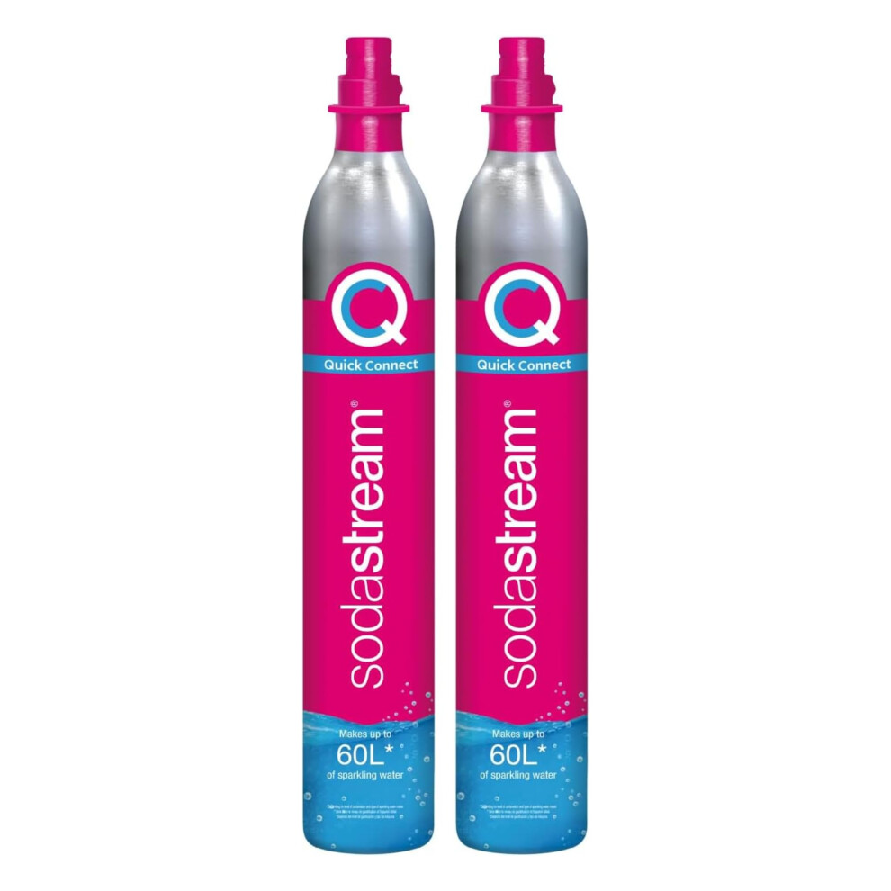 Sodastream 2X Co2 Cylinder, Quick Connect, 60L