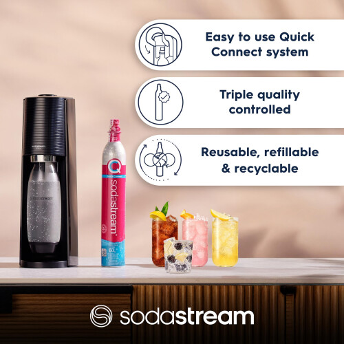 SodaStream SodaStream 2x CO2 Cylinder, Quick Connect, 60L 2