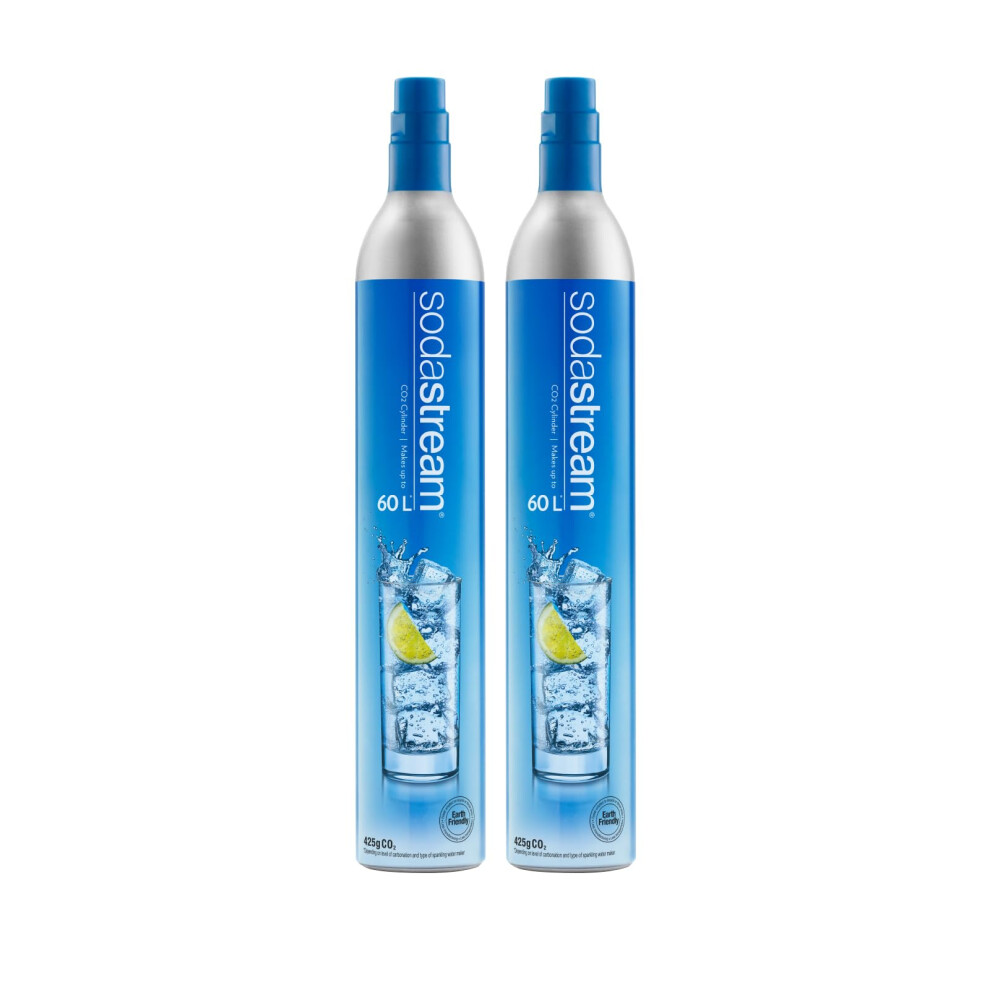 Sodastream 2X Co2 Cylinder, Screw-In, 60L